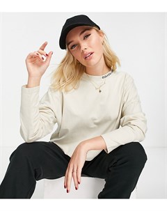 Oversized лонгслив выбеленного бежевого цвета эксклюзивно для ASOS Quiksilver