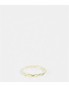 Позолоченное кольцо из стерлингового серебра с витым дизайном Kingsley ryan curve