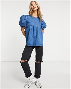 Джинсовый свободный топ Asos design