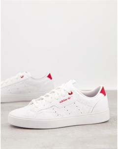 Белые кроссовки ко Дню св Валентина с принтом сердечек Valentines Sleek Adidas originals