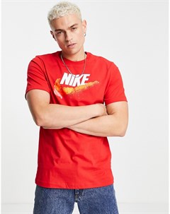 Красная футболка с принтом на груди Sole Food Nike