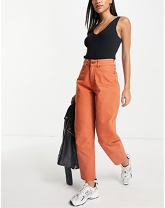 Свободные джинсы оранжевого цвета в винтажном стиле от комплекта Gina Wåven