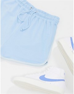 Голубые контрастные шорты для бега In The Style In the style