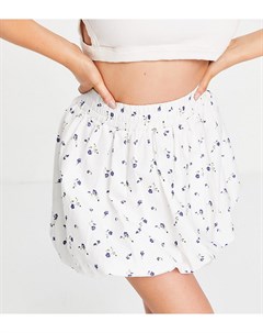 Пышная хлопковая мини юбка с цветочным принтом ASOS DESIGN Petite Asos petite