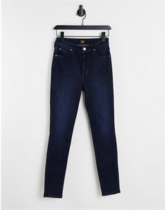 Темно синие зауженные джинсы с завышенной талией Lee Ivy Lee jeans