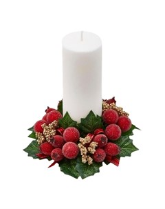 Декоративное кольцо для свечи с ягодами 16 см Edg