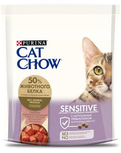 Сухой корм Special Care Sensitive для кошек с чувствительным пищеварением 400 г Домашняя птица и лос Cat chow