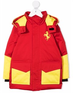 Пальто в стиле колор блок с логотипом Ferrari kids