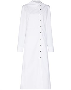 Платье рубашка с асимметричным воротником Jil sander