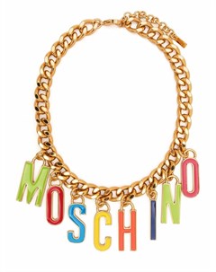 Колье с логотипом Moschino