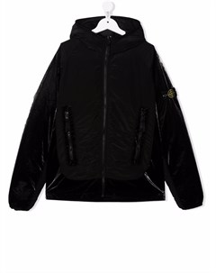 Пуховик с капюшоном Stone island junior