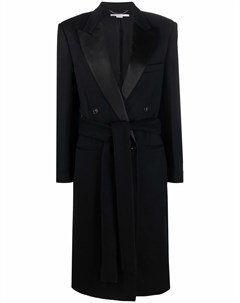 Двубортное пальто с поясом Stella mccartney
