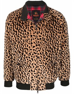 Куртка с леопардовым принтом из коллаборации с Wacko Maria Baracuta