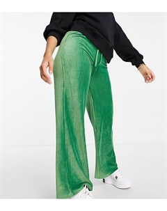 Зеленые вельветовые брюки в винтажном стиле ASOS DESIGN Petite Asos petite