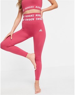 Розовые леггинсы из ткани Aeroknit длиной 7 8 с логотипом adidas Training Adidas performance