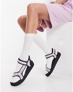 Фиолетовые сандалии в спортивном стиле в мелкую клетку Fix Up Asos design