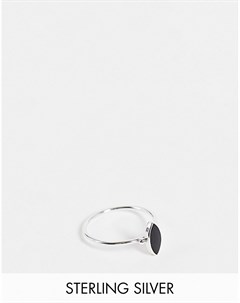 Кольцо из стерлингового серебра с искусственным ониксом Kingsley ryan