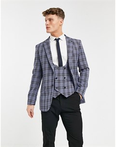 Зауженный пиджак в клетку Original penguin