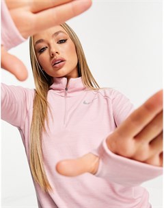 Розовый лонгслив Nike running