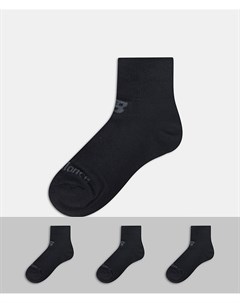 Набор из 3 пар черных носков New balance