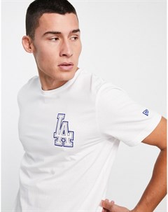 Белая футболка с логотипом LA Dodgers New era