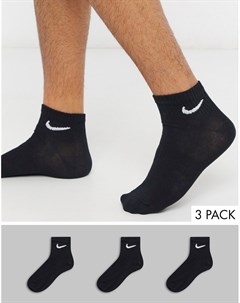 3 пары черных носков до щиколотки Nike training