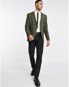 Зеленый узкий пиджак из эластичного материала с добавлением шерсти Premium Jack & jones