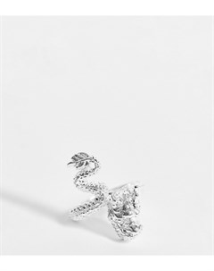 Серебряное кольцо с дизайном драконы Asos design