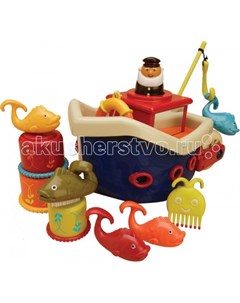 Кораблик с игрушками для ванны Battat