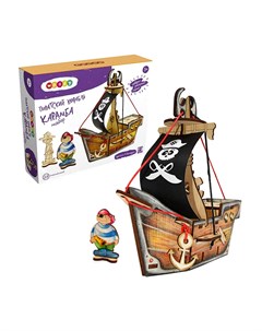 Деревянный конструктор Пиратский корабль Карамба Woody o time