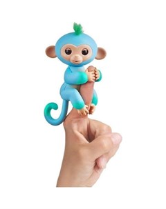 Интерактивная игрушка Обезьянка Чарли 12 см цвет голубо зеленый Fingerlings