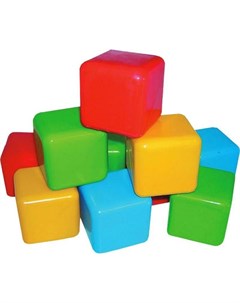 Кубики цветные 6 см Плэйдорадо