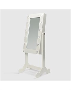 Зеркало напольное 76х31х30 см с LED белое Mercury
