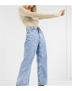 Светлые выбеленные свободные джинсы с завышенной талией в винтажном стиле ASOS DESIGN Petite Asos petite