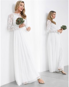 Свадебное платье макси с вышивкой Asos edition