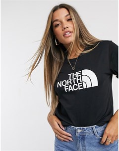 Черная футболка бойфренда The north face