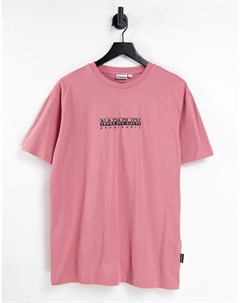 Розовая футболка Box Napapijri