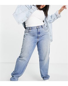 Свободные выбеленные джинсы в винтажном стиле с завышенной талией ASOS DESIGN Curve Asos curve
