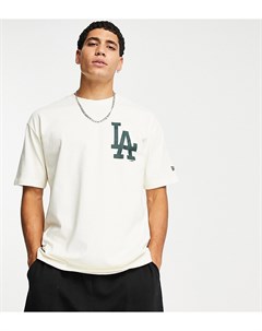 Светлая футболка в стиле oversized с принтом LA Dodgers Heritage эксклюзивно для ASOS New era