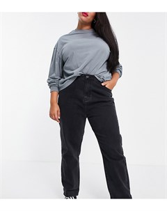 Черные джинсы в винтажном стиле Lou Don't think twice plus