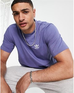 Темно фиолетовая футболка Essentials Adidas originals