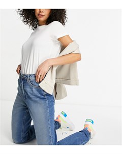 Узкие джинсы в винтажном стиле с завышенной талией и эффектом естественной потертости ASOS DESIGN Ta Asos tall