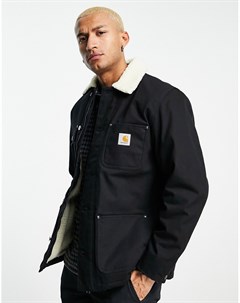Черное пальто на подкладке Fairmount Carhartt wip