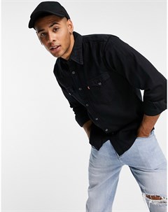 Черная джинсовая рубашка с карманами Levi's®