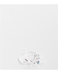 Кольцо из стерлингового серебра с дизайном в виде пламени Asos design