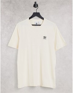 Желтовато белая футболка Essentials Adidas originals