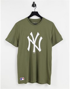 Футболка цвета хаки MLB New York Yankees New era