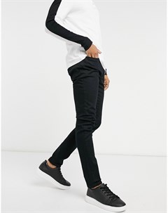 Черные эластичные джинсы зауженного кроя из смесового органического хлопка Topman