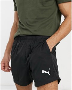 Черные шорты с длиной шагового шва 5 дюймов и с логотипом Essentials Puma