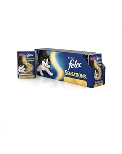 Влажный корм для кошек Sensations С уткой в желе со шпинатом 85 г х 24 шт Felix